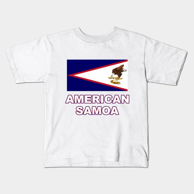 The Pride of American Samoa - American Samoan Flag Design Kids T-Shirt by Naves